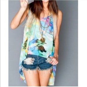 Show Me Your Mumu Painted Lady High Low Tank